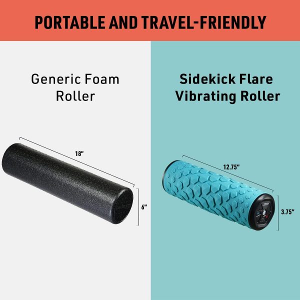 Sidekick Flare Vibrating Roller | Foam Roller and Back Massa...