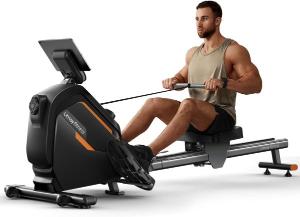 UMAY Rowing Machine, Magnetic Rower with Extended Slide Rail...
