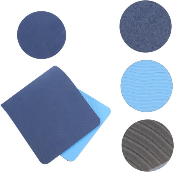 4pcs Tpe Yoga Mat Wheel Mats Pads Cushion Stretching Mat Gym...