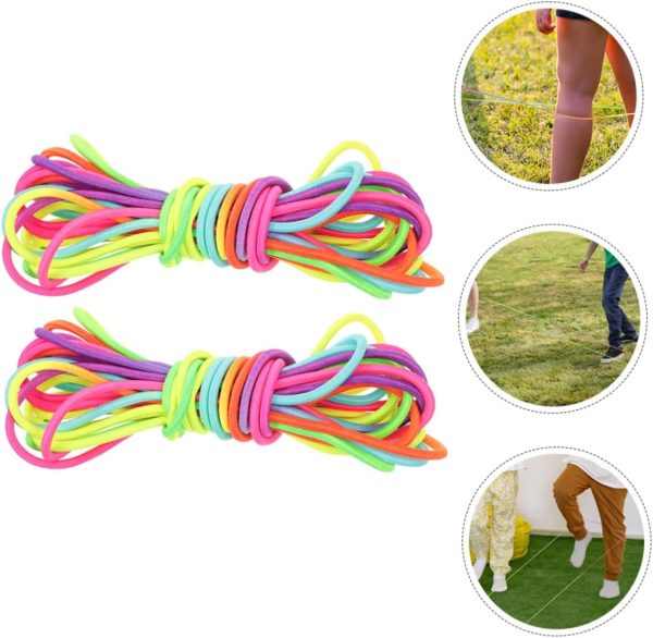 2pcs Rubber Band Speed Rope Weighted Jump Rope Jumping Rope ...