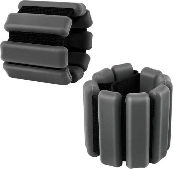 Wrist Weights for Women, Adjustable Arm Weights 1 Pair 2 4 L...