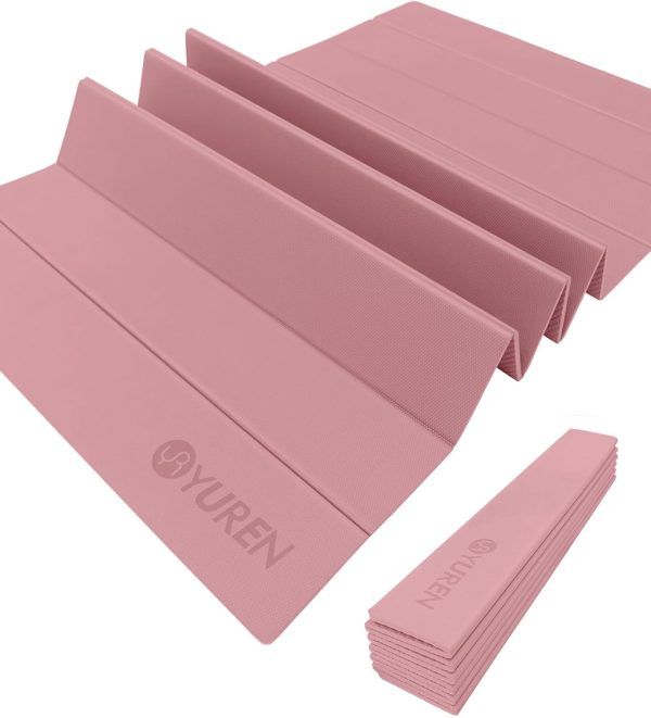 Yoga Mat 10mm Thick Folding Exercise Mat 76.7"x 35.4" Large ...