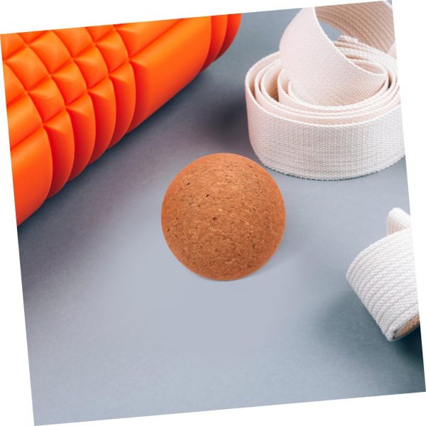 High-Density Cork Fascia Ball Convenient Yoga Massaging Ball...