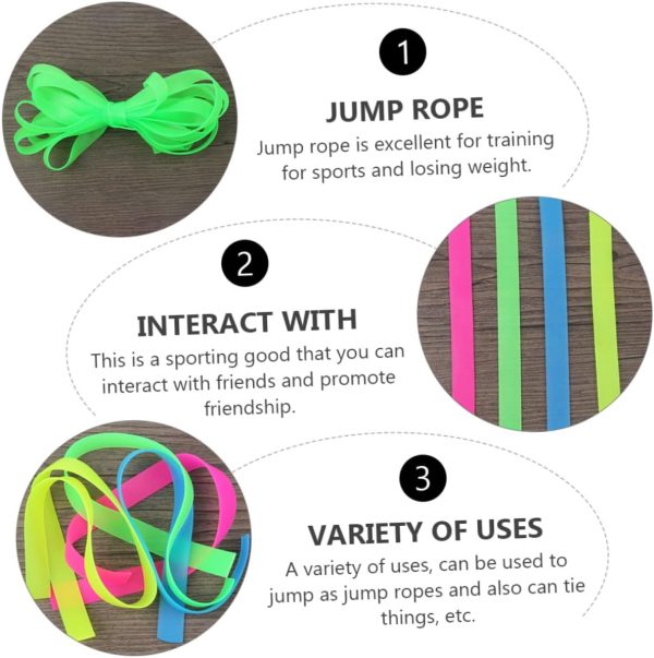 1 Set 4 Pcs Jumping Rubber Band Exercise Band Speed Rope Jum...