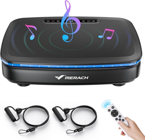 MERACH Vibration Plate Exercise Machine, Vibrating Plate wit...