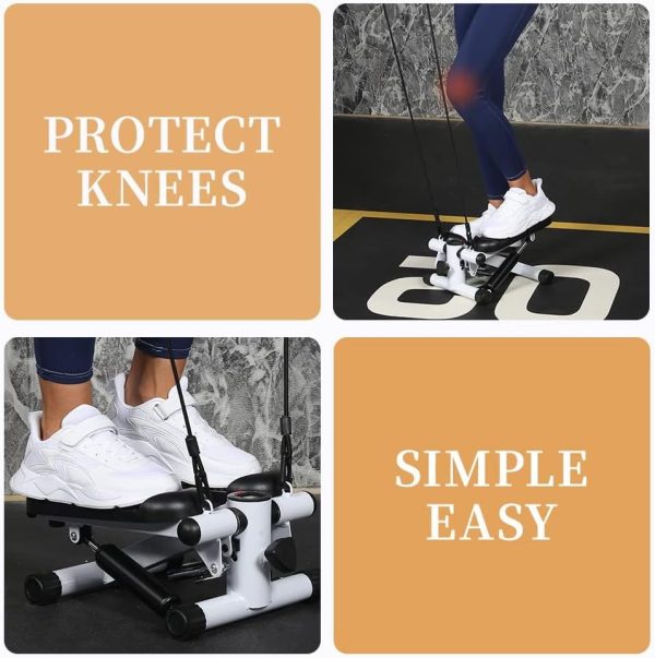 YSSOA Mini Steppers for Exercise at Home, Stair Stepper with...