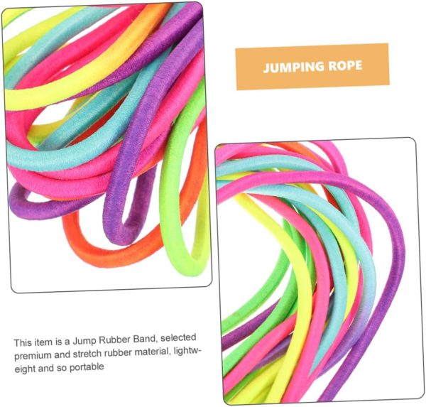 2pcs Rubber Band Beaded Jump Ropes Jumping Ropes Adult Jump ...