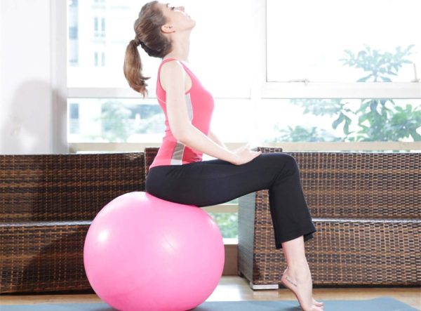 Exercise Ball for Yoga, Fitness, Balance Stability, Extra Th...
