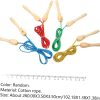 4pcs Jump Rope Wire Cord Electric Tricep Machine Bar Cable S...