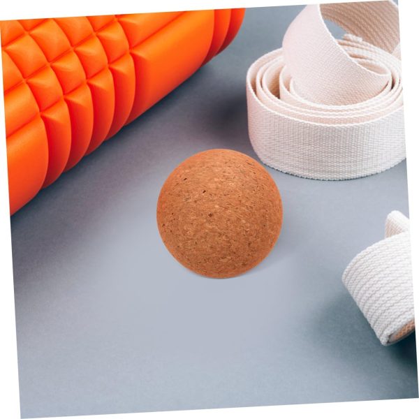 Sosoport High-Density Cork Yoga Ball Non-Shedding Fascia Bal...