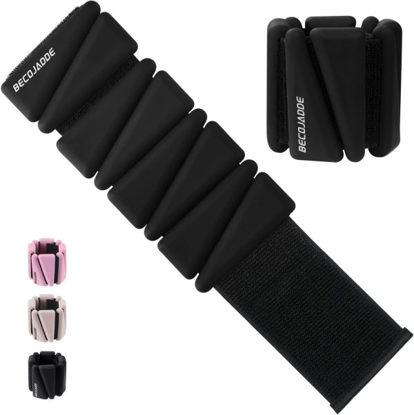 Wrist Ankle Weights Set of 2(1 lb/2 lbs Each) Adjustable Wei...