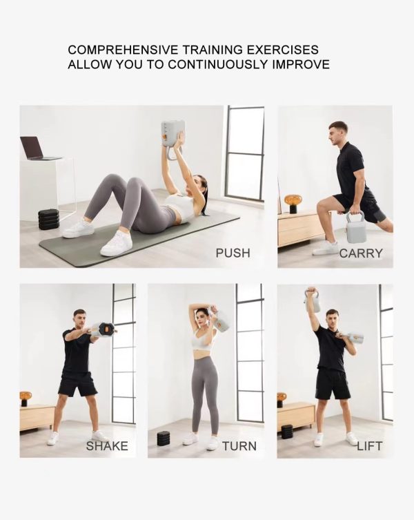 Adjustable Kettlebell Set 40lb - 6-in-1 Free Weight, Adjusta...