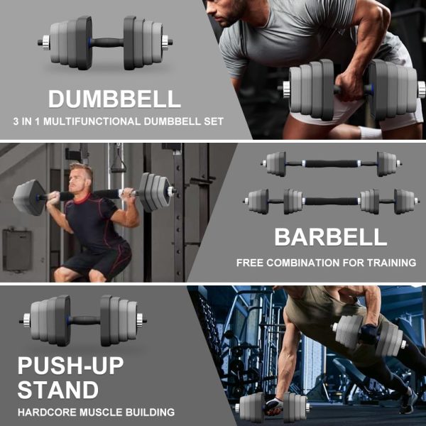 EVERYMILE Adjustable Dumbbells Sets, 20/30/40/50/60/80lbs No...