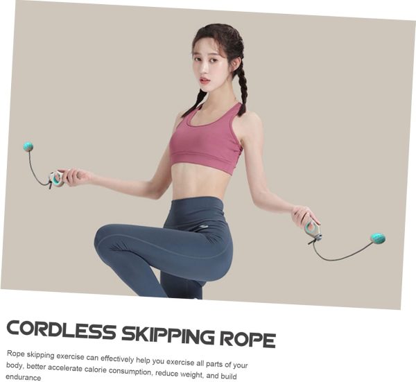 1 Set Jump Rope Cordless Household Skipping Ropes Sports Jum...