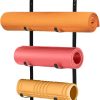 Yoga Mat Holder Wall Mount,Workout Storage Organizer for Hom...