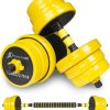 ProsourceFit Adjustable Dumbbell & Barbell Weight Set, 2-in-...
