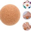 Sosoport High-Density Cork Yoga Ball Non-Shedding Fascia Bal...