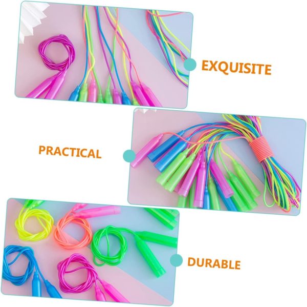12pcs Color Skipping Rope Speed Rope Adjustable Weighted Jum...