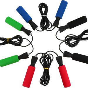 4pcs Jump Rope Ropeless Cable Jumping Lifting Barbell Handle...
