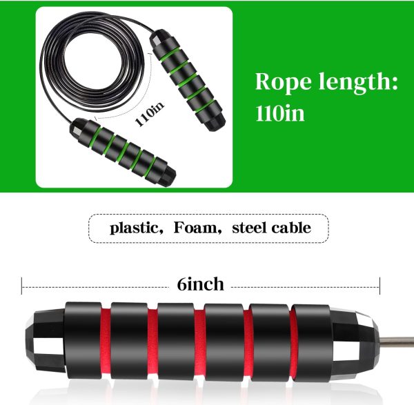 24 Pack Jump Ropes, Tangle-Free Speed Jumping Ropes with Foa...