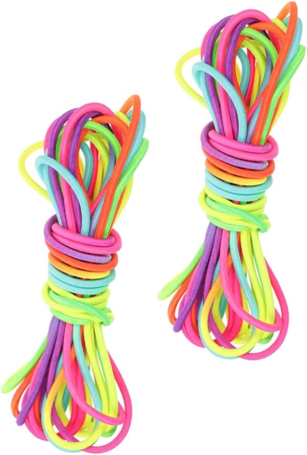 2pcs Rubber Band Speed Rope Weighted Jump Rope Jumping Rope ...