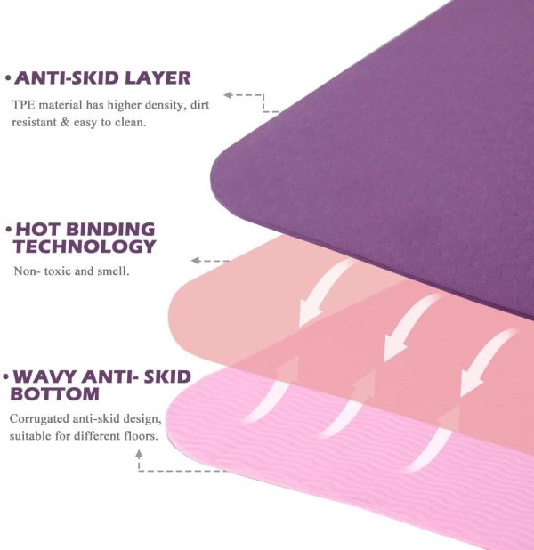UMINEUX Extra Wide Yoga Mat for Women and Men, 72"x 32"x 1/4...