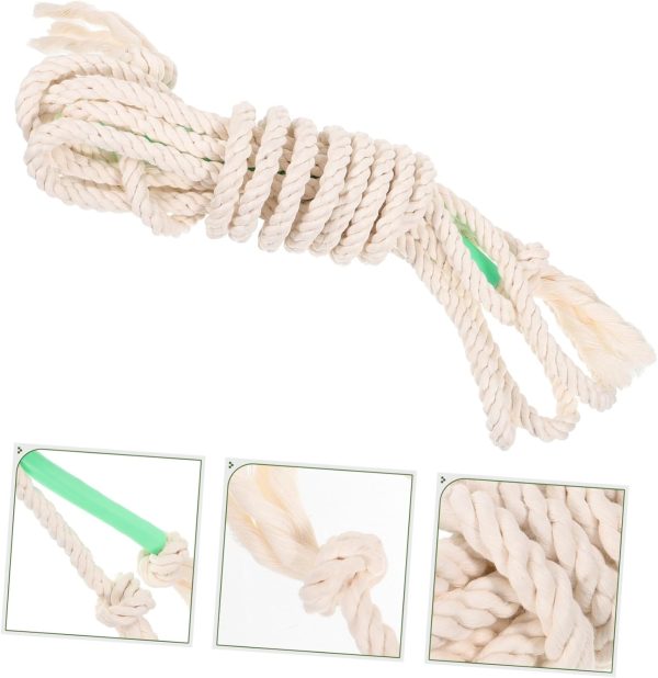 Jump Rope Long Skip Rope 5M Cotton Linen Exercise Jump Rope ...