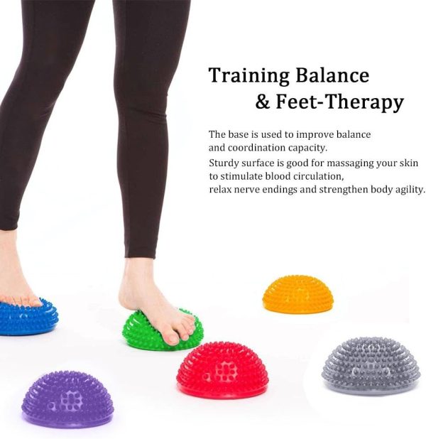 PVC Semi-Circular Durian Ball Inflatable Half Yoga Balls Mas...