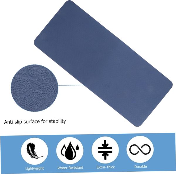 4pcs Tpe Yoga Mat Wheel Mats Pads Cushion Stretching Mat Gym...