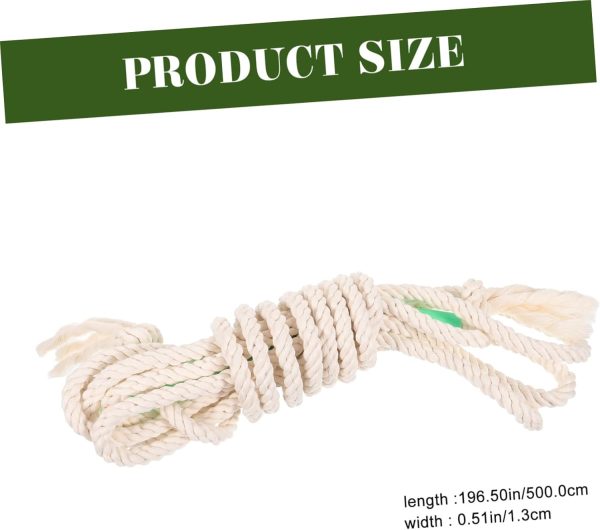 Cotton and Linen Long Skipping Rope Men Sailing Rope Jump Ro...
