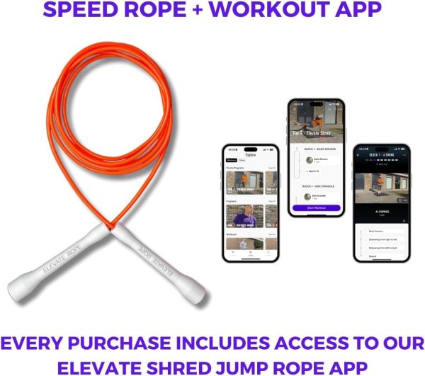 Professional Speed Rope - 3m Adjustable Skipping rope, 5mm P...