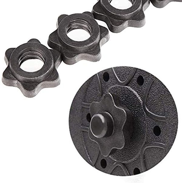 Dumbbell Collars 1 inch Dumbbell Hex Nut Barbell Collar Clam...