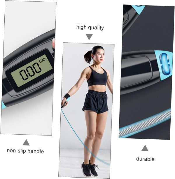 1pc Counting Jump Rope Push up Bar Jumping Cable Speed Rope ...