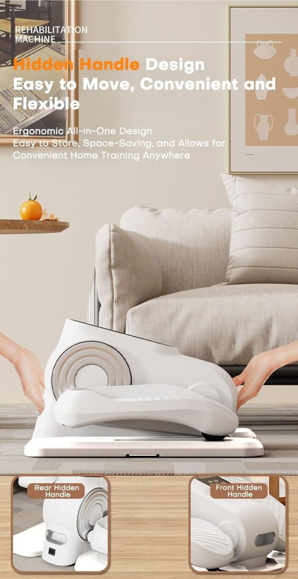 Quiet Electric Under Desk Elliptical Machine – Portable 12-S...