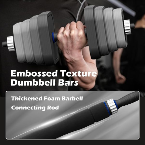 EVERYMILE Adjustable Dumbbells Sets, 20/30/40/50/60/80lbs No...