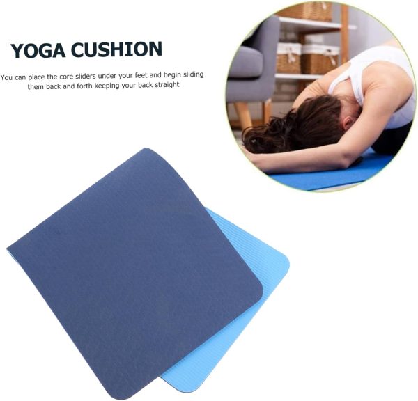 4pcs Tpe Yoga Mat Pads Gym Yoga Mats Wheel Tri Fold Exercise...