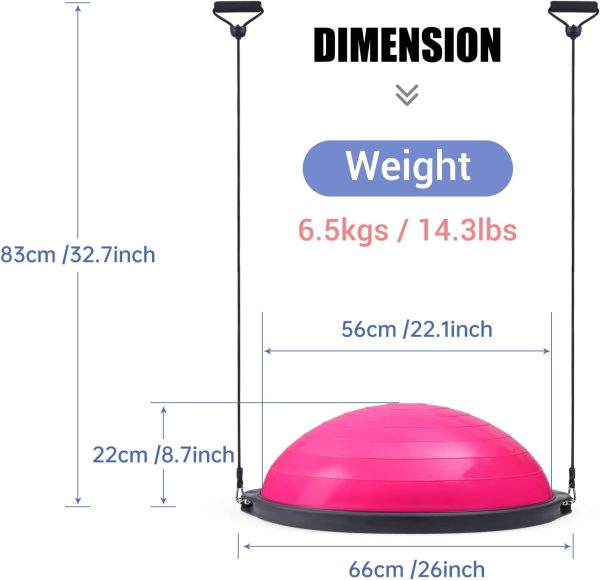 Nice C Balance Ball, Half Ball, Balance Ball, Exercise Worko...