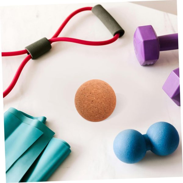 High-Density Cork Fascia Ball Convenient Yoga Massaging Ball...
