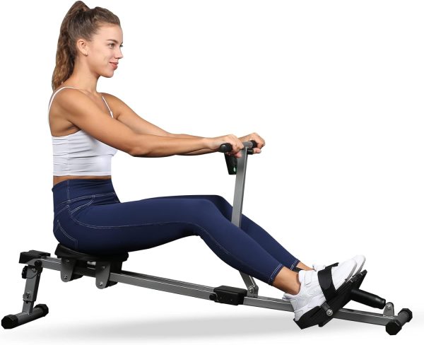 YSSOA Rowing Machine Rower Ergometer, with 12 Levels of Adju...