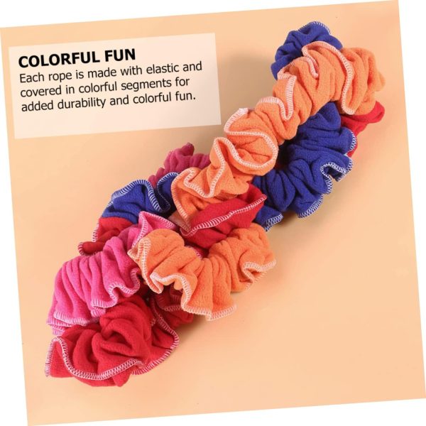KICHOUSE 1pc Rally Ring Elastic Rainbow Rope Elastic Fleece ...