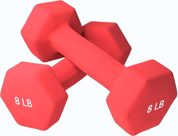 Neoprene Coated Dumbbell Hand Weight Pairs – Versatile Dumbb...