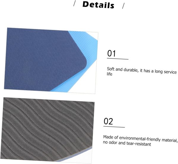 4pcs Tpe Yoga Mat Stretching Mat Mats Pads Gym Wheel Workout...
