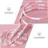 Skipping Rope Gym Bench Adjustable Jumping Jump Rope Ropeles...