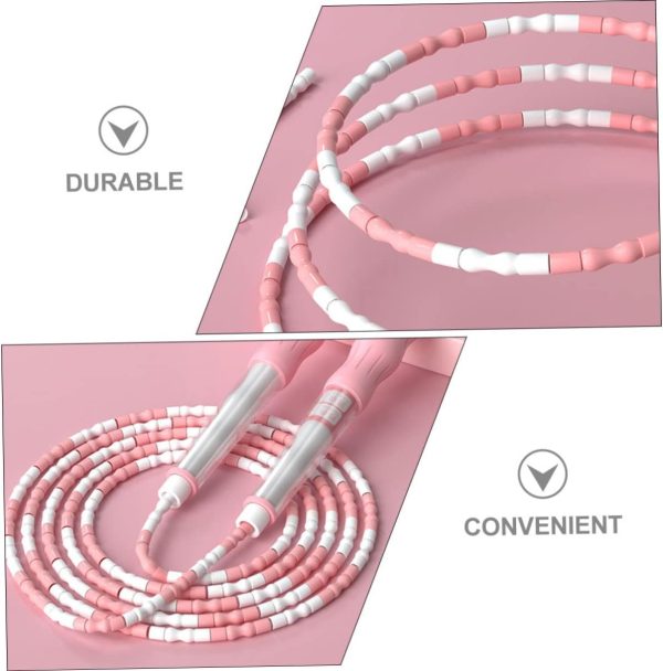 Skipping Rope Gym Bench Adjustable Jumping Jump Rope Ropeles...