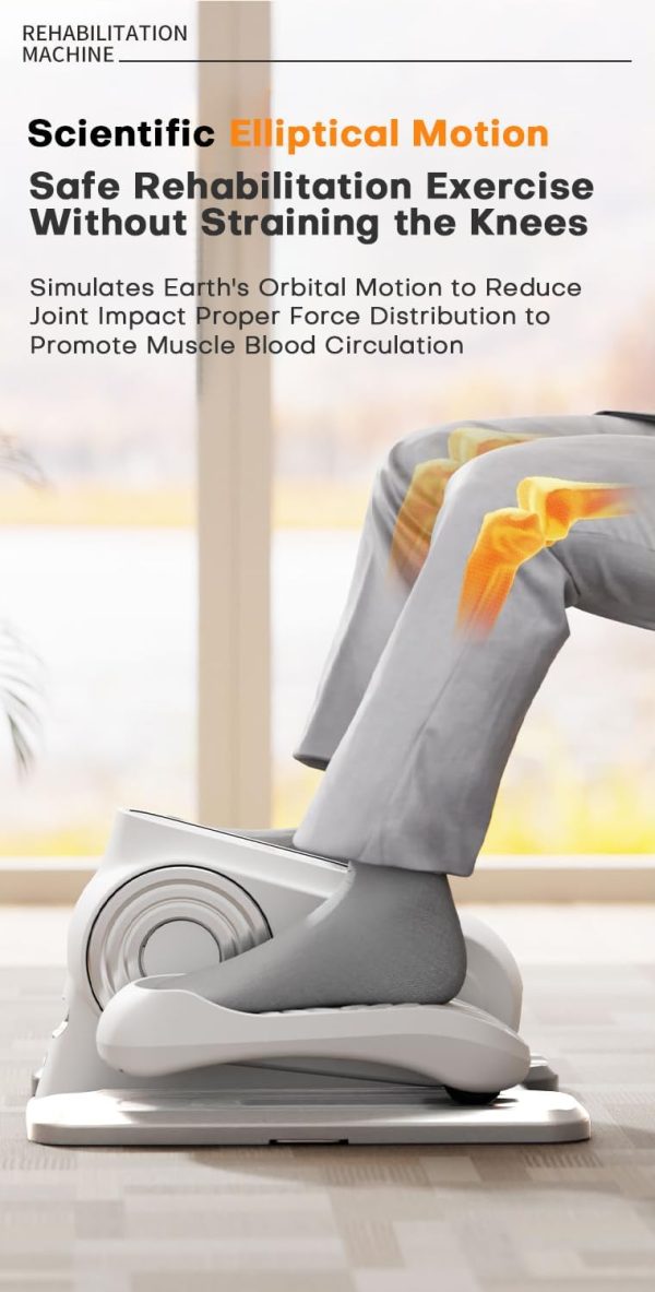 Quiet Electric Under Desk Elliptical Machine – Portable 12-S...