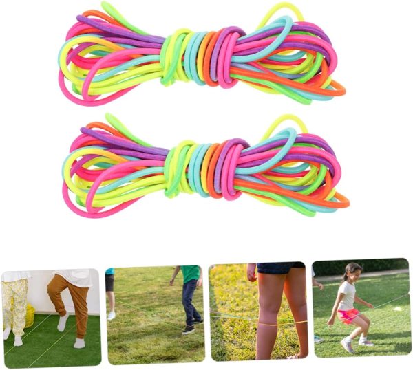 2pcs Rubber Band Speed Rope Weighted Jump Rope Jumping Rope ...