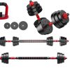 NEW Adjustable Dumbbells/Barbell/Kettlebell/Push-Up Stand - ...