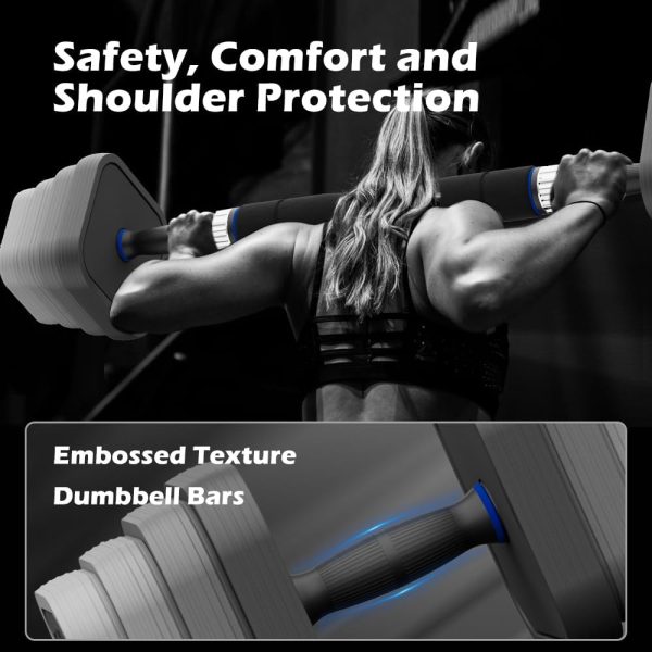 EVERYMILE Adjustable Dumbbells Sets, 20/30/40/50/60/80lbs No...