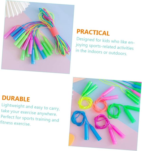 12pcs Color Skipping Rope Speed Rope Adjustable Weighted Jum...