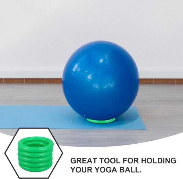 Vaguelly 5pcs Yoga Ball Base Balance Ball Chair Fixed Ring R...